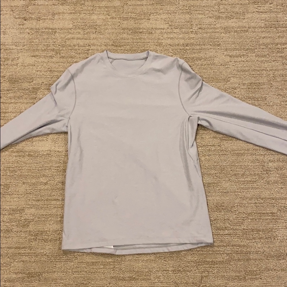 Grey fleece lulu lemon long sleeve